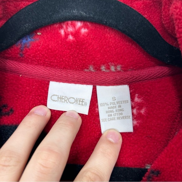 UGLY CHRISTMAS SWEATER 1/4 zip cabin woodlands sweater N13 - Picture 4 of 5